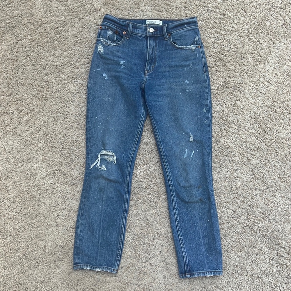 Abercrombie High Rise Mom Jean